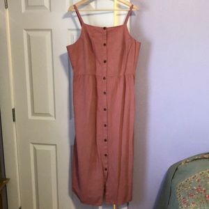 Old Navy Maxi Linen Blend dress Spaghetti Strap